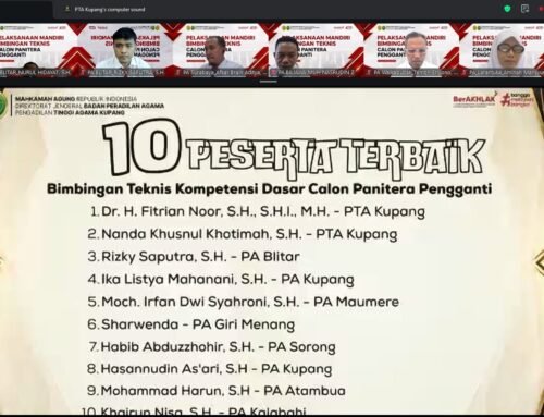 Peserta Bimtek PA Blitar Raih Peringkat 3 Terbaik
